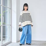 パネルボーダークルーネックニット | coen【women】 | 詳細画像5