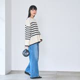 パネルボーダークルーネックニット | coen【women】 | 詳細画像7