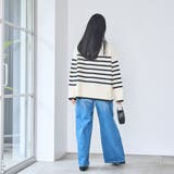 パネルボーダークルーネックニット | coen【women】 | 詳細画像8