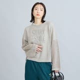 スパンコール＆ラメメッシュニット | coen【women】 | 詳細画像3 