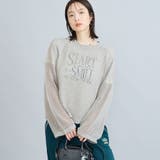 LT.GRAY | スパンコール＆ラメメッシュニット | coen【women】