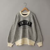 【もちフワ触感×1枚で映えるロゴデザイン】フェザーヤーンロゴジャガードニット | coen【women】 | 詳細画像19