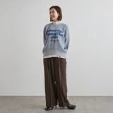 【もちフワ触感×1枚で映えるロゴデザイン】フェザーヤーンロゴジャガードニット | coen【women】 | 詳細画像9