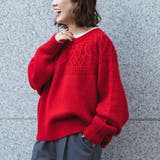 RED | 冬の褒められニット キュウシンライククルーネックニット | coen【women】