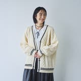 ケーブル編みVネックラインカーディガン | coen【women】 | 詳細画像9
