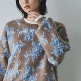 【ふんわりルーズなイマドキニット】ニュアンスフラワージャガードニット | coen【women】 | 詳細画像3