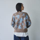 【ふんわりルーズなイマドキニット】ニュアンスフラワージャガードニット | coen【women】 | 詳細画像4