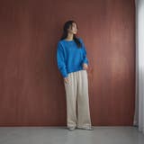 コットンアクリル透かし編みクルーネックニット | coen【women】 | 詳細画像7