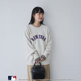 【スポーティ×ガーリー好バランス】MLB別注ワンポイントロゴクルーネックニット | coen【women】 | 詳細画像3