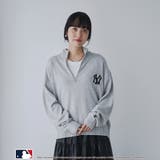 【1枚で着映え】MLB別注ワンポイントロゴハーフジップニット | coen【women】 | 詳細画像4