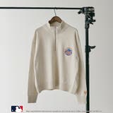 OFF WHITE | 【1枚で着映え】MLB別注ワンポイントロゴハーフジップニット | coen【women】