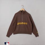 MD.BROWN | 【1枚で着映え】MLB別注ワンポイントロゴハーフジップニット | coen【women】