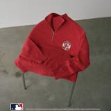 RED | 【1枚で着映え】MLB別注ワンポイントロゴハーフジップニット | coen【women】