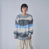 ミックスヤーンカラーブロックニット | coen【women】 | 詳細画像11 