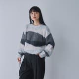 ミックスヤーンカラーブロックニット | coen【women】 | 詳細画像4 