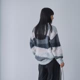 ミックスヤーンカラーブロックニット | coen【women】 | 詳細画像5 