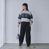 ミックスヤーンカラーブロックニット | coen【women】 | 詳細画像6 