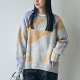 LILAC | 【1枚で映える主役級】マーブルカラー起毛ニットプルオーバー | coen【women】