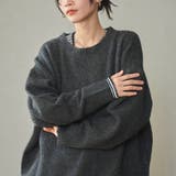DK.GRAY | 【ヘビロテ確定】フラッフィークルーネックニットプルオーバー | coen【women】
