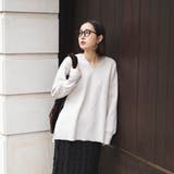 ミラノリブVネックニット | coen【women】 | 詳細画像3 