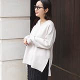 OFF WHITE | ミラノリブVネックニット | coen【women】