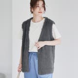 DK.GRAY | フェザーヤーンニットベスト | coen【women】
