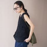 チュールフェザーヤーンニットベスト | coen【women】 | 詳細画像10 