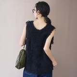 チュールフェザーヤーンニットベスト | coen【women】 | 詳細画像11 