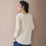 チュールフェザーヤーンニットベスト | coen【women】 | 詳細画像4 