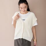OFF WHITE | ネップヤーン2WAYニットベスト | coen【women】
