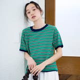 マルチボーダー 半袖サマーニット | coen【women】 | 詳細画像13 