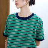 マルチボーダー 半袖サマーニット | coen【women】 | 詳細画像15 