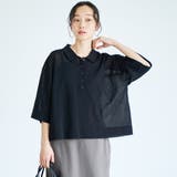 シアーリネン襟付きポロニット【Youtube紹介アイテム】 | coen【women】 | 詳細画像5 