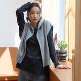 ハイネック 畔編みダブルジップニットベスト | coen【women】 | 詳細画像11