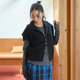 ハイネック 畔編みダブルジップニットベスト | coen【women】 | 詳細画像5