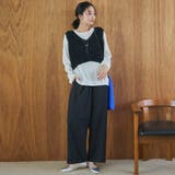 チュールテープヤーン Vネックショート丈ニットベスト | coen【women】 | 詳細画像10 