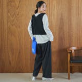チュールテープヤーン Vネックショート丈ニットベスト | coen【women】 | 詳細画像11 