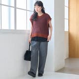 前後2wayフェザーミックスヤーン Vネックニットベスト | coen【women】 | 詳細画像15 