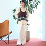 ノルディック柄 ペプラムニットキャミビスチェ | coen【women】 | 詳細画像8
