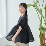 サラコ切替ギャザードルマンサマーニット | coen【women】 | 詳細画像4 