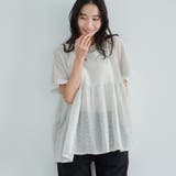 LT.GRAY | サラコ切替ギャザードルマンサマーニット | coen【women】