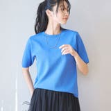 サラコソウバリクルー5分袖サマーニット | coen【women】 | 詳細画像13 