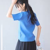 サラコソウバリクルー5分袖サマーニット | coen【women】 | 詳細画像14 