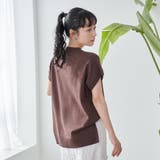 サラコフレンチスリーブハイネックサマーニットトップス | coen【women】 | 詳細画像21 