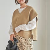 BEIGE | 【2SETアイテム】BOXベスト＆ロンTセット | coen【women】