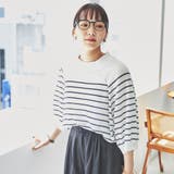 ドルマンボーダーサマーニット | coen OUTLET | 詳細画像4