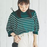 DK.GREEN | ドルマンボーダーサマーニット | coen OUTLET