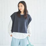 【2SETアイテム】軽量ニットベスト＆ロンTセット | coen OUTLET | 詳細画像9 