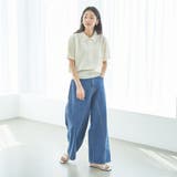 クロップドメッシュニットポロシャツ | coen OUTLET | 詳細画像3 