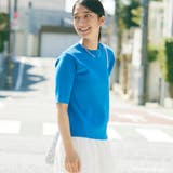 COBALT | サラコソウバリクルー5分袖サマーニット | coen【women】